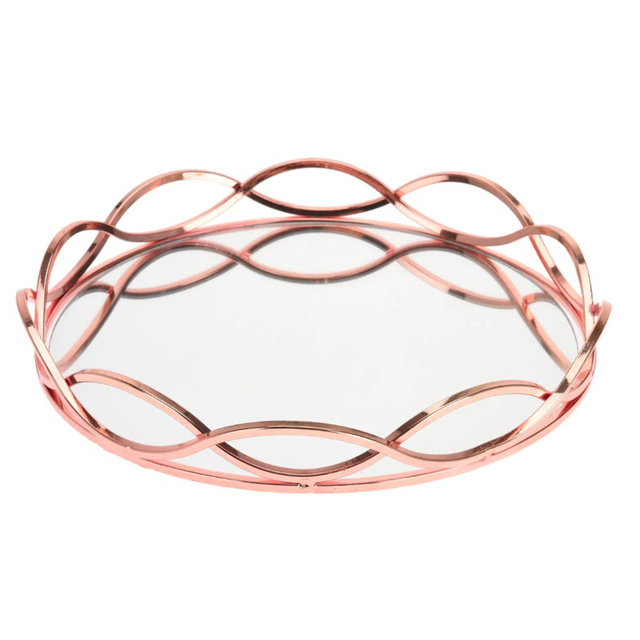 Tava pentru lumanari cu oglinda, 23 cm diametru