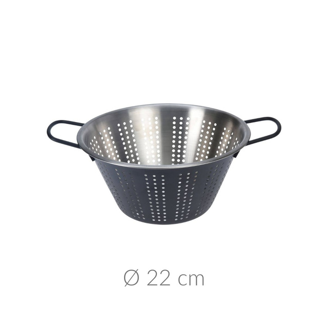 Sita metalica din otel inoxidabil, manere confortabile, Ø 22 cm