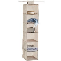 Organizator haine cu 6 compartimente, dulap textil pliabil - 129 x 30 x 30 cm, ZELLER