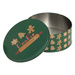 Recipient rotund pentru biscuiți, metal, 3 bucăți, verde