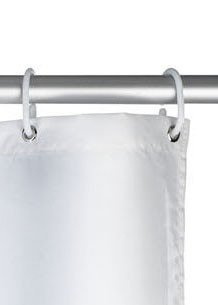 Cortină de duș, textil, 180x200 cm, WENKO, albă