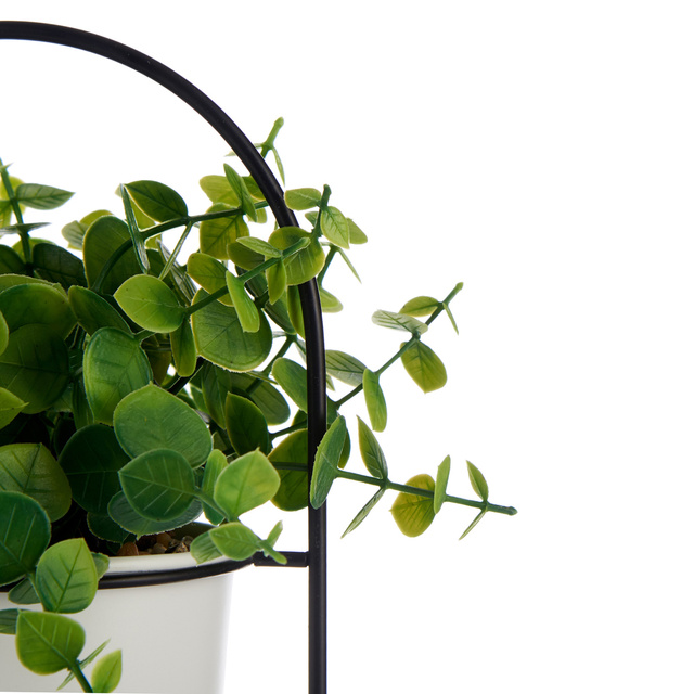 Floare artificiala in ghiveci pe suport metalic, Ø 21 x 30 cm