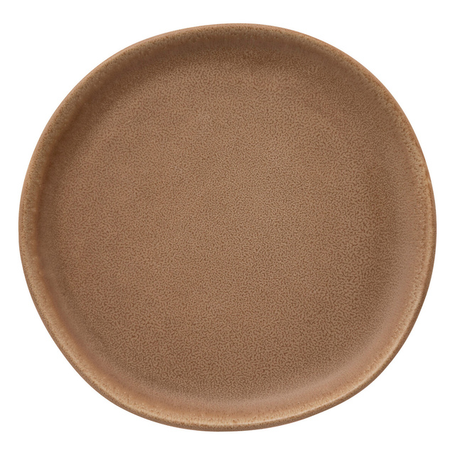 Farfurie din gresie maro, Ø 21 cm