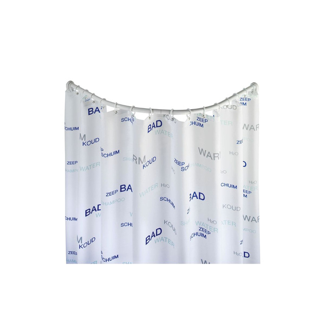 Șină de duș universală, 80 x 80/90 x 90 cm, alb, WENKO