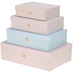 Set cutii de depozitare carton in diverse dimensiuni, 4 buc.