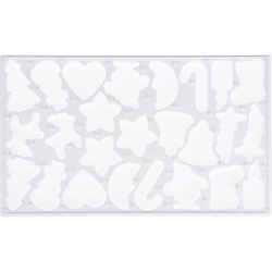 Forma pentru fursecuri 25 bucati, tema Craciun, 37 x 22 cm