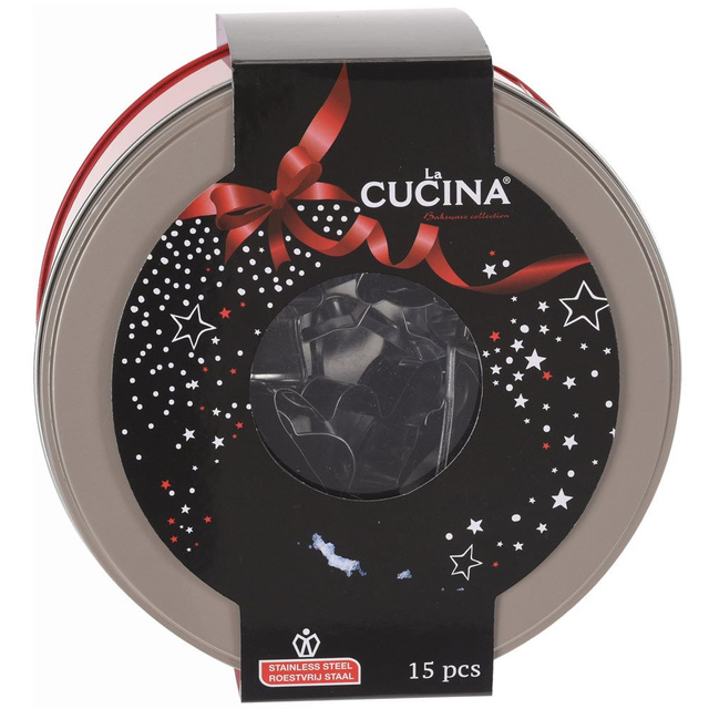 Forme pentru fursecuri cu tematica Craciunului, 15 buc, La Cucina