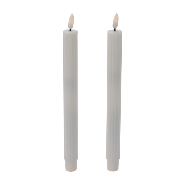 Lumânări de masă din ceară cu LED, 25 cm