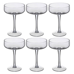 Set pahare cocktail MIDNIGHT, 250 ml, 6 buc.