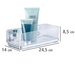 Raft baie QUADRO, Transparent, 24,5x14x8,5 cm, WENKO
