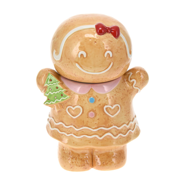 Recipient de Crăciun în formă de turtă dulce, 19 x 25 cm, COOKIE