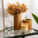 Vază ceramică SAO, efect de lemn, 20 cm