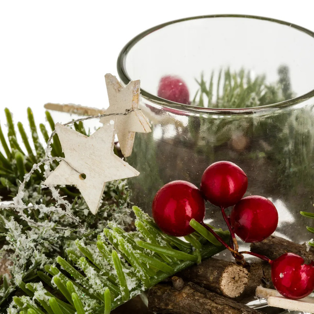 Coroană de Crăciun pentru lumânare