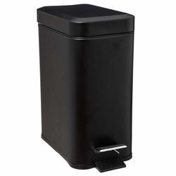 Coș de gunoi pentru baie,  5 L, negru