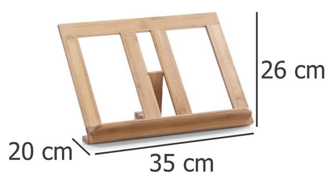 Suport pentru cărți de bucate, 100% bambus, ZELLER