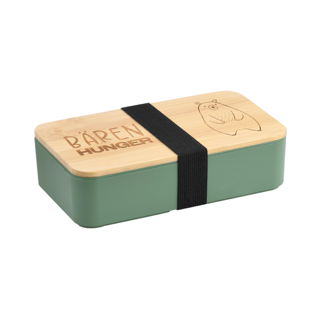 Cutie de prânz „Bärenhunger”, verde, FSC
