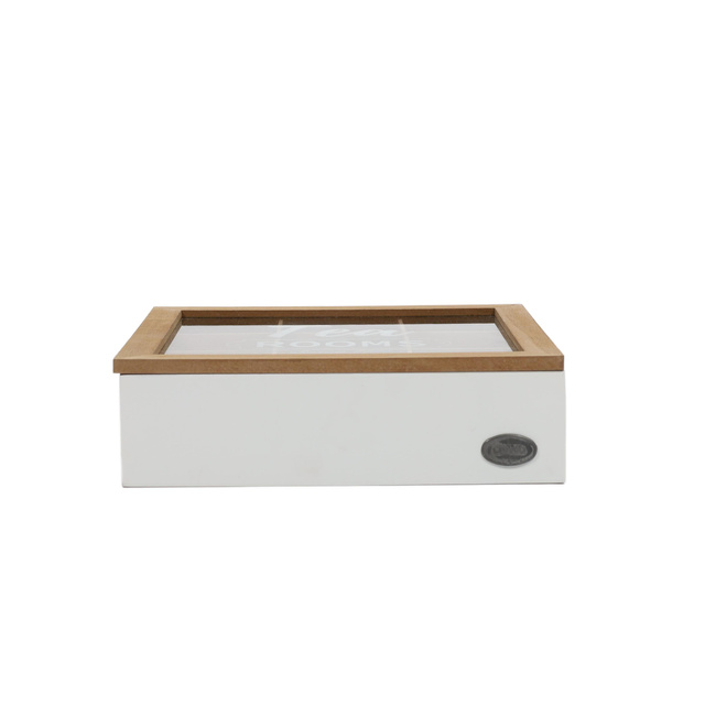 Recipient pentru ceai cu compartimente TEA ROOM, 24 x 24 x 7 cm