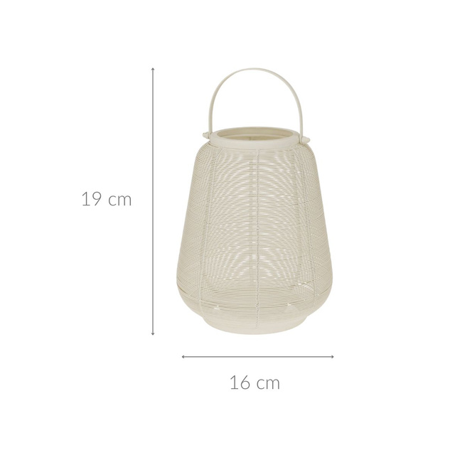 Felinar metalic cu maner, 16 x 19 cm