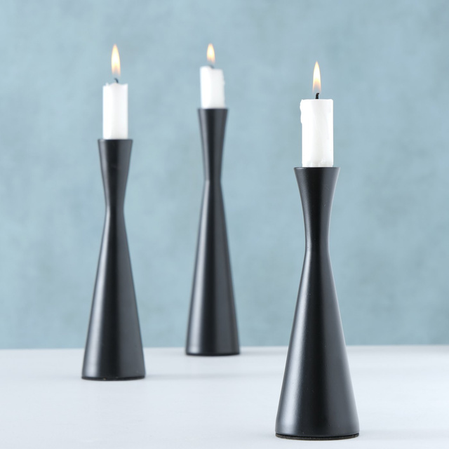 Set 3 suporturi  pentru  lumanare Con