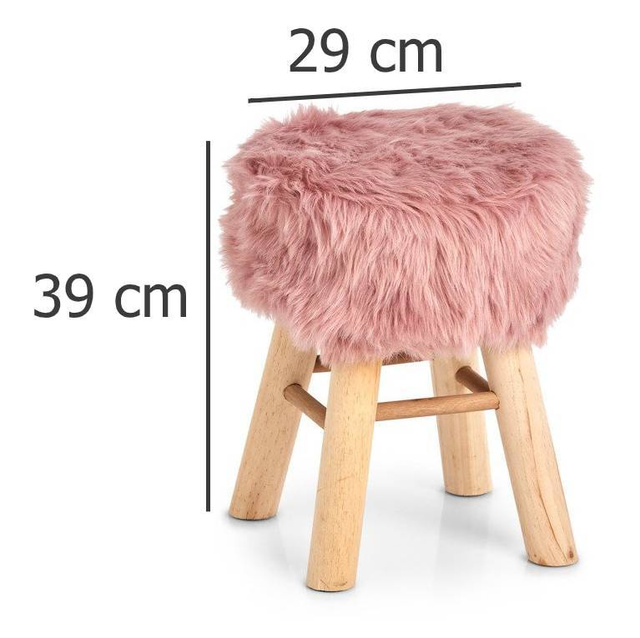 Taburet pentru copii cu sezut de pluș ZOTTEL, ZELLER