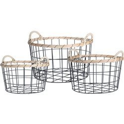 Set cosuri decorative metalice, ovale, 3 bucati