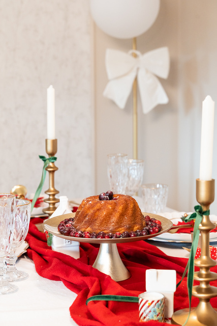 Suport modern pentru tort din sticlă, Ø 28 cm