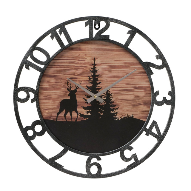 Ceas de perete cu motiv de iarnă, LUDWIG, Ø 45 cm