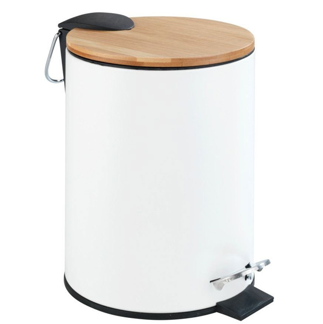 Coș de baie TORTONA, Easy Close, 3 L, alb mat, WENKO