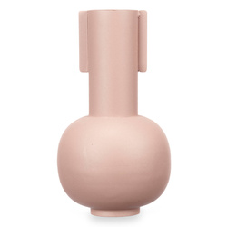 Vaza din metal, culoare pastel, 14 x 28 cm