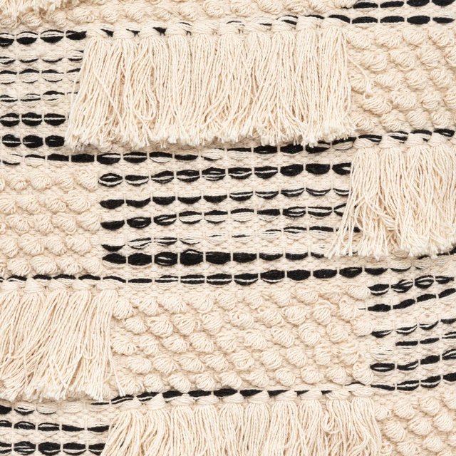 Perna decorativa cu ciucuri, bumbac, 45 x 45 cm