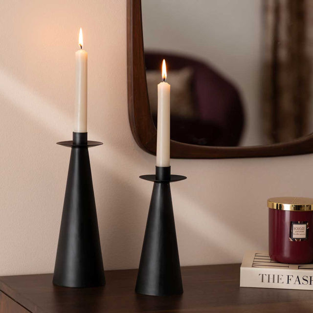 Set sfeșnice metalice, 2 buc.