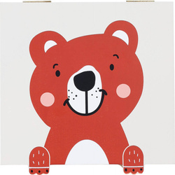 Cufărul pentru comorile copiilor Animăluțe cu lăbuțe, 15 x 15 x 7 cm