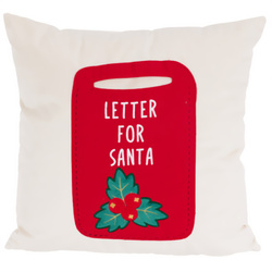 Perna decorativă, model de sărbătoare, albă 40 x 40 cm, model 3