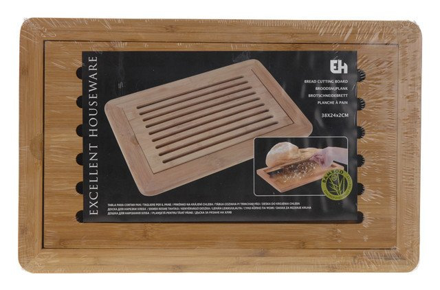 Tăviță din bambus pentru tăiat pâine, 38x24cm