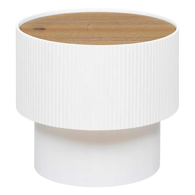 Masuta de cafea cu depozitare ENOLA, rotunda, Ø 38,5 cm