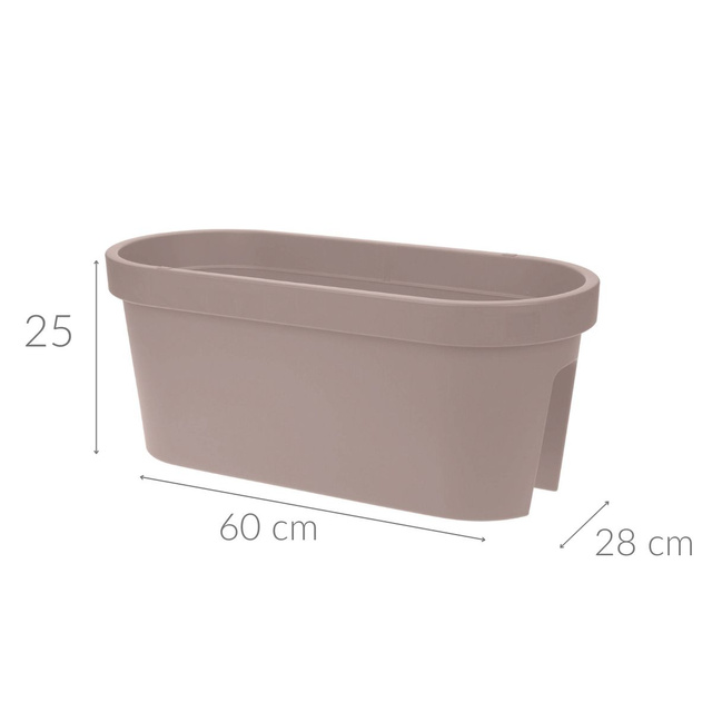 Ghiveci balcon, 60 x 28 x 25 cm