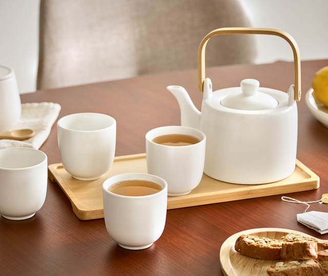 Set de ceai japonez TAVERO, ceramică, 6 piese