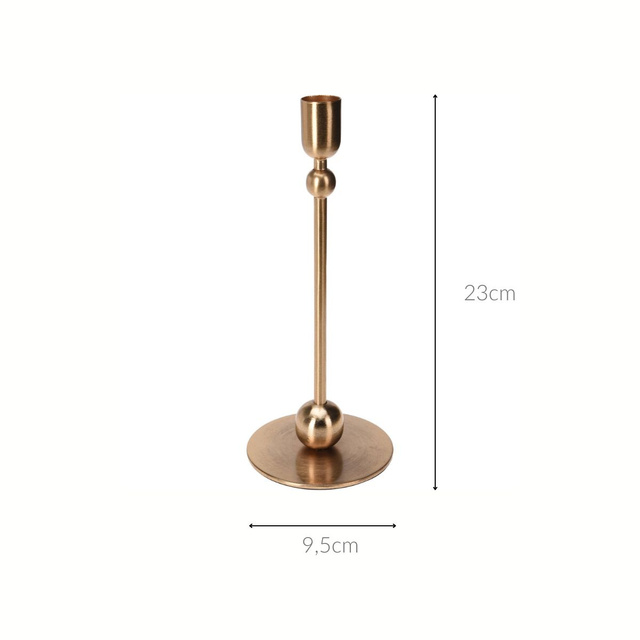 Candelabru clasic pentru o lumânare, 23 cm