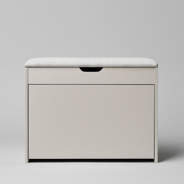 Dulap pentru pantofi cu loc de șezut și rafturi retractabile VAULT, 57 x 30 x 53 cm