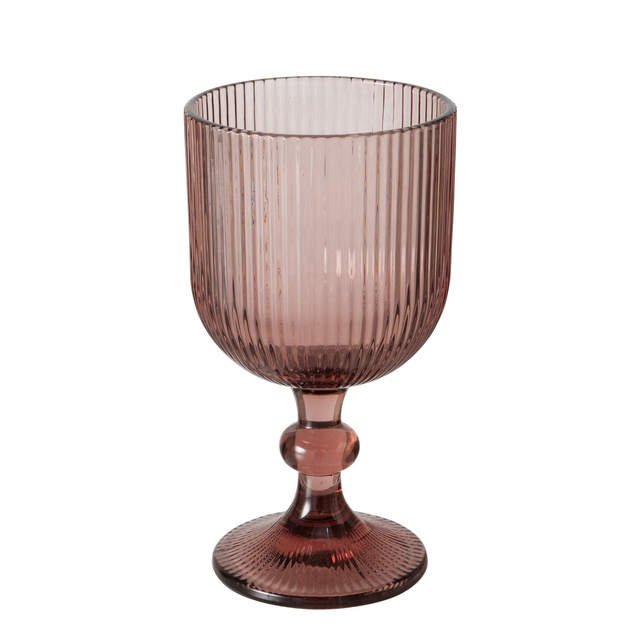 Pahar pentru vin
din sticla
canelata Rigano,
roz