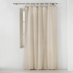 Perdea cu franjuri pe curele, CYRINE, 140 x 240 cm