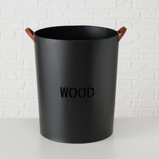 Suport din lemn sub formă de găleată LEMN, Ø 46 cm