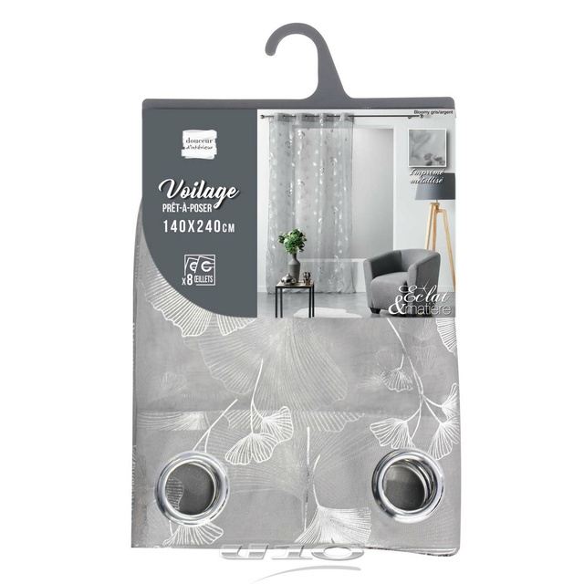 Perdeau strălucitoare BLOOMY, 140 x 240 cm