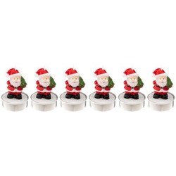 Candele de Craciun in forma de Mos Craciun, 6 buc.