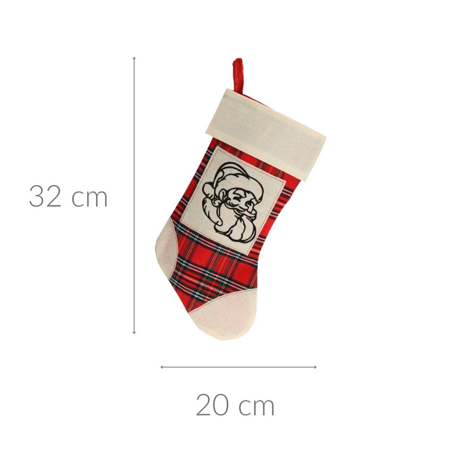 Ciorap de Craciun pentru cadouri, 32 cm