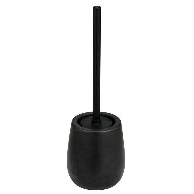 Perie de toaleta NERNO cu recipient ceramic, Ø 10,5 cm