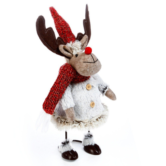 Figurină cu motiv de ren pe o structură metalică