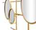 Decoratiune perete din metal si oglinzi, 117 x 61 cm