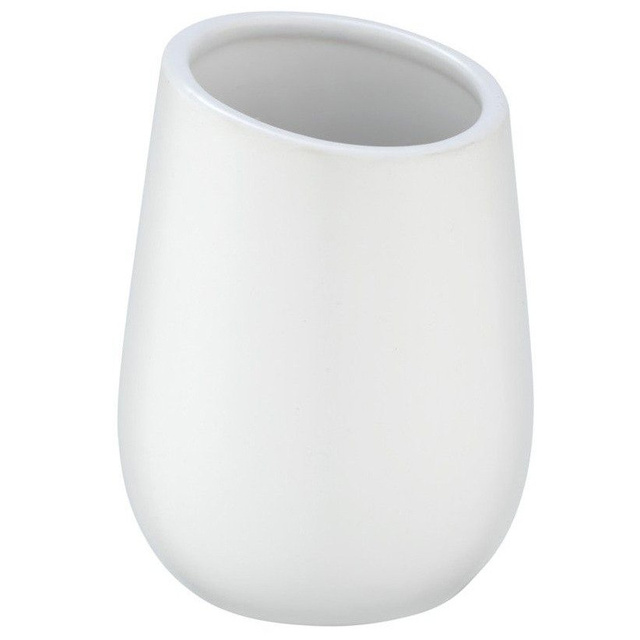 Pahar ceramic pentru periuțe de dinți BADI, gri, Wenko