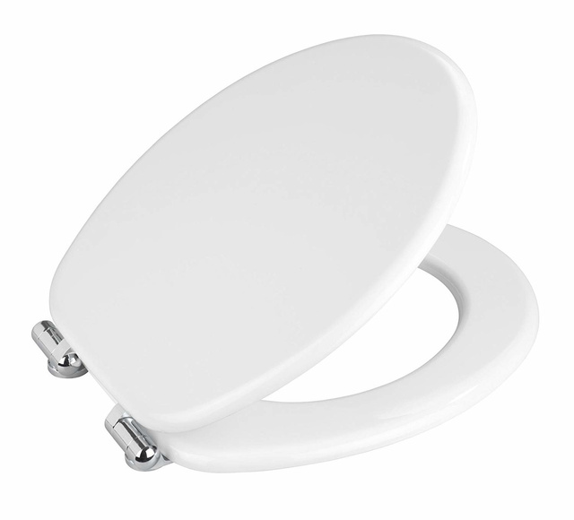 Capac de toaleta clasic din MDF cu inchidere lenta, WENKO